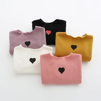 

2018 Baby Girls Sweatshirt Kids Long Sleeve Tops 100% Cotton 2017 Brand Winter Clothes Girls T shirts Hoodies Children Clothing