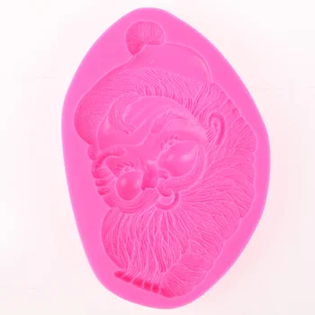 

New Santa Claus Mold DIY Silicone Cake Mold Chocolate Mould Father Christmas Soap Molds Cake Tools Kitchen Accessories E604