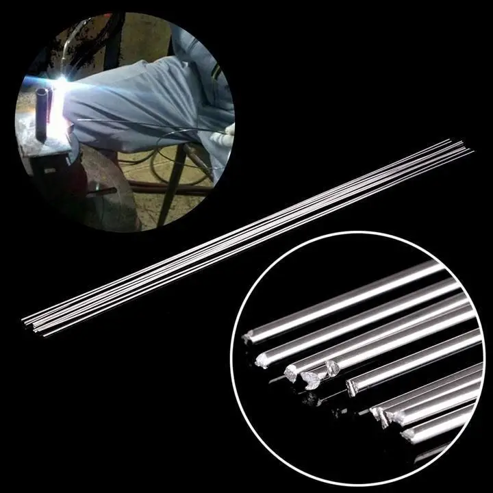 2.0mm 33cm Low Temperature Aluminium Welding Rod Electrodes Silver Super Easy Melt Welding Rods Steel Welding Soldering Supplies