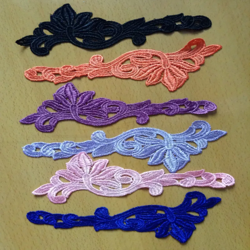 

FREE SHIPPING high quality exquisite water soluble applique,collar lace,flowers pattern patches, DIY decoration accessories