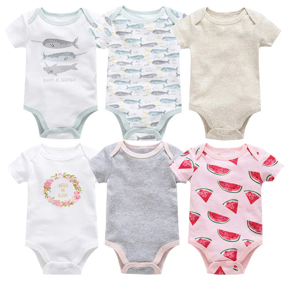

Kavkas Baby Boy Clothes Jumpsuits Short Sleeve Baby Girl Bodysuits for Newborns Cotton Body for Babies Children Boy Twin Clothes