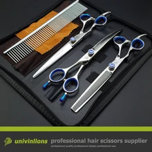 " VG10 левая ручная резка кошачьи ножницы изогнутые профессиональные ножницы для собак Ножницы для ухода за собакой собачья кошачья шерсть Пинцет для животных