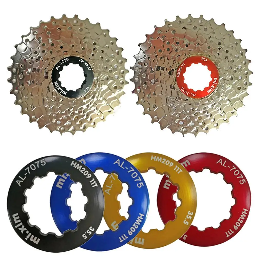 

Road Bike Flywheel Ring Card Lock for Hub Bicycle Cassette Lock Cover Cassette Bolt Screw Cap Cycling Accessory S3