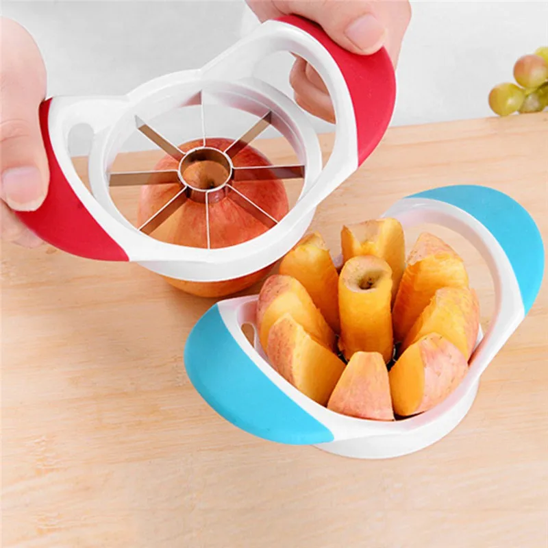 

2pcs Stainless Steel Fruit Apple Pear Easy Cut Slicer Cutter Divider Peeler cut fruit Multi-function Eco-Friendly Easy Clean