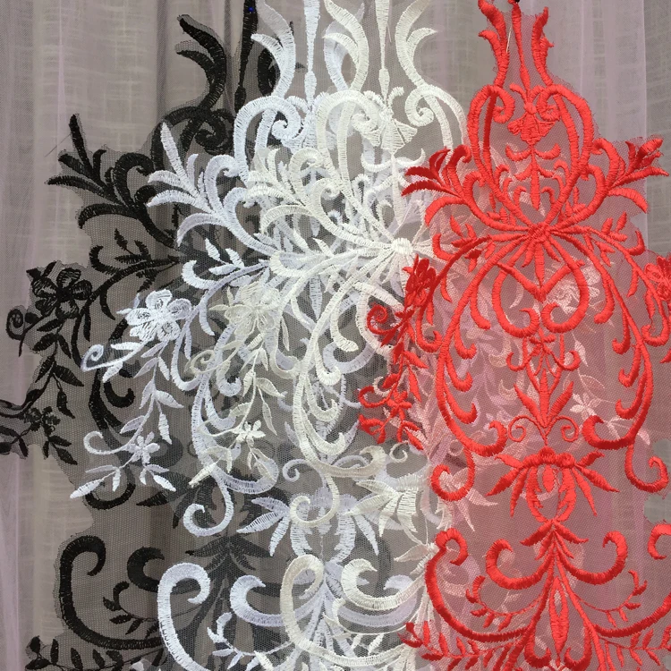 Цветочная Венецианская Кружевная аппликация швейная отделка патч Свадебные украшения для самодельного изготовления 56*30 см