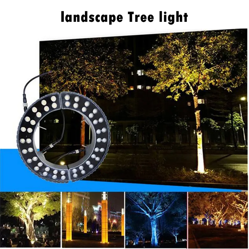 Led Tree Light Outdoor Waterproof IP67 12W DC24V AC220V Gazebo Tree Landscape Projection Light Festival Christmas Illumination