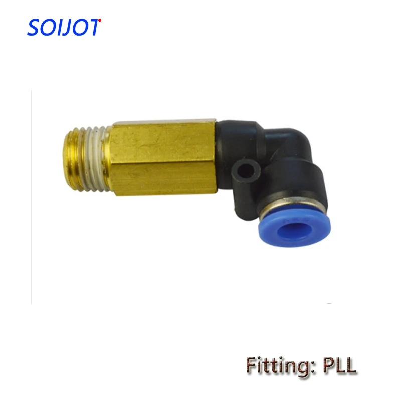 

10pcs PLL Outer Diameter 4MM 6MM 8MM (1/8" 1/4" 3/8" 1/2") Straight Through Thread Direct Pneumatic Connector