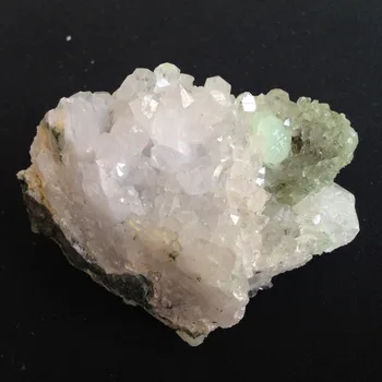 

221g Natural Green Grapes Crystal and Clear Quartz Crystal Cluster Mixed Paragenesis Ore feng shui Specimen