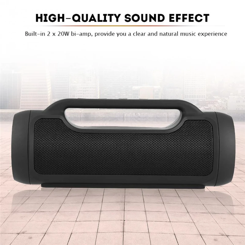 Portable Wireless Bluetooth Speaker Outdoor Column Sound Stereo audio sports Music HIFI loudSpeaker with FM TF player LORDZMIX (20)