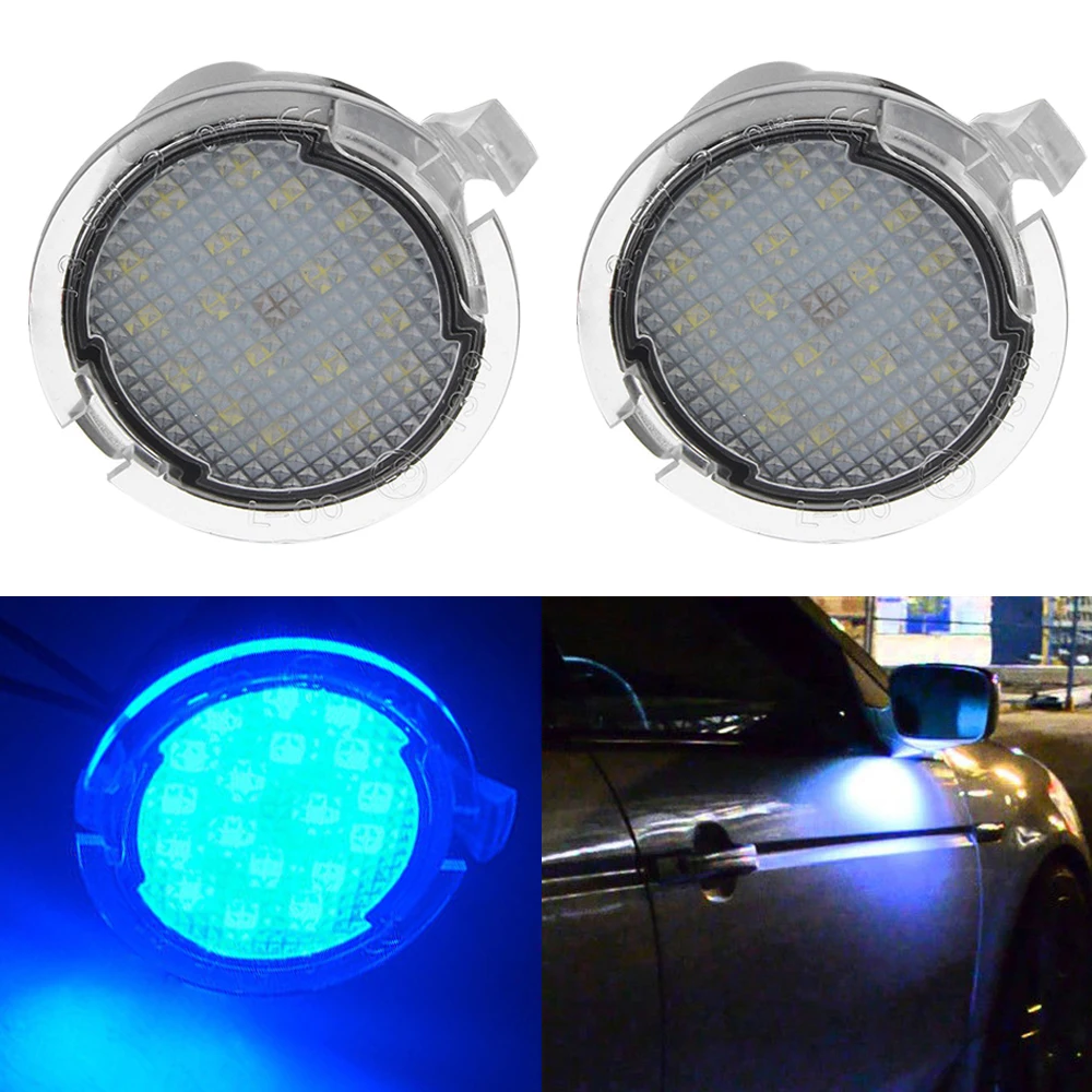 

Lonleap Courtesy Lights Under Side Mirror Puddle Light for Ford Edge Mondeo Taurus F-150 Expedition 2 Pcs LED Car Additional