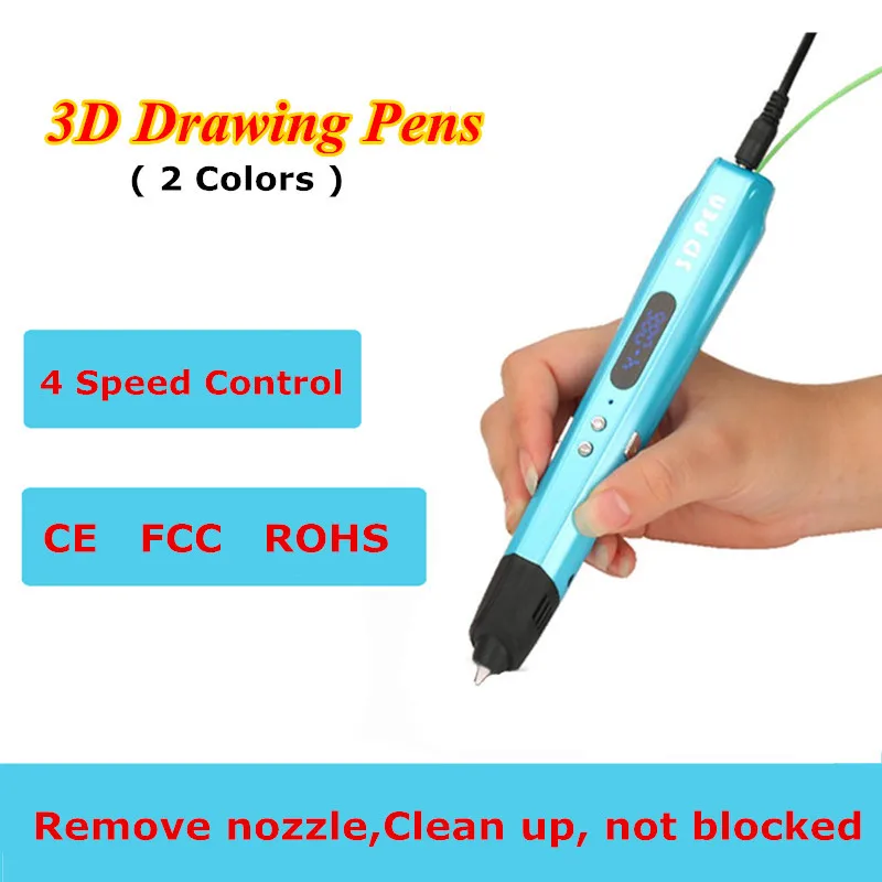 

2017 High-Quality Newest Low TEMP USB 3D Pens Kids Drawing Pen Child's Birthday Gift With Free PCL Filament Best 3D Printer Pen