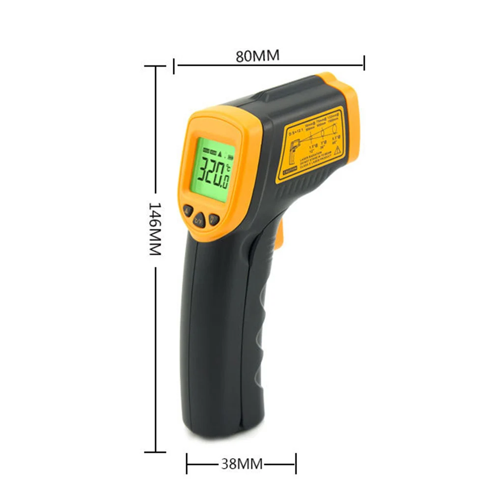 Бесконтактный лазерный ЖК-дисплей ИК инфракрасный цифровой поверхностный термометр пирометр Imager