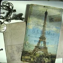 6 пачек/лот визитные карточки студенческий подарок DIY старинные открытки с видами Парижа Набор открыток памяти набор поздравительных открыток подарочная карта модный подарок