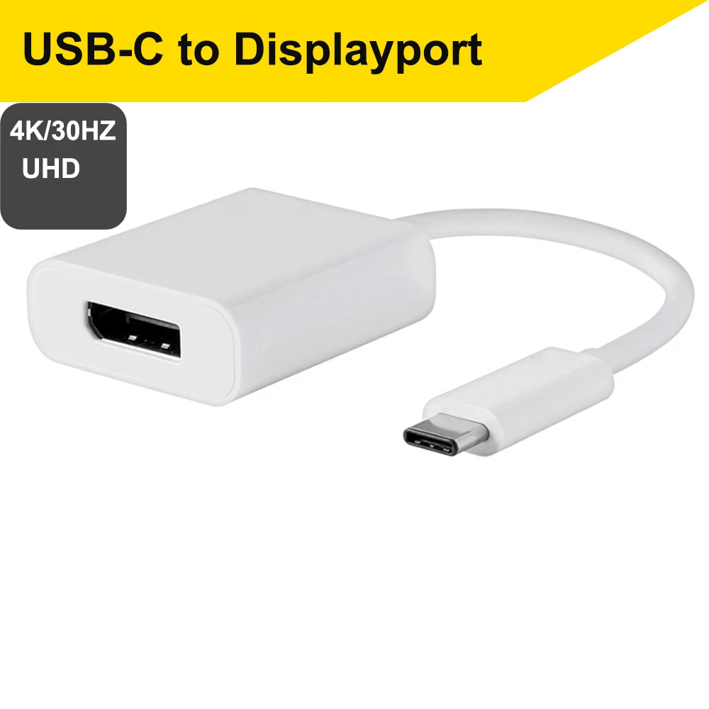 USB-C к HDMI VGA USB 3,0 DVI DP адаптер 4K 1080P многопортовая док-станция для apple macbook& pro(thunderbolt 3 оснащен - Цвет: USB-C to DP 4K