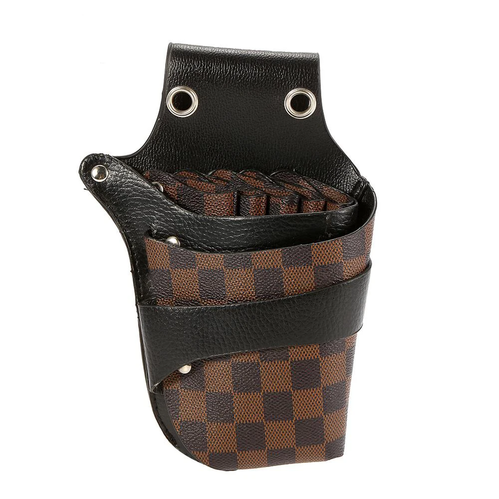 Professional PU Leather Barber Hair Scissor Holster with Waist Shoulder