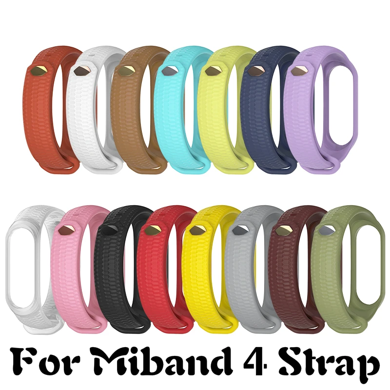 Ремешок силиконовый для Xiaomi Mi Band 4 спортивный браслет смарт-часов | Электроника