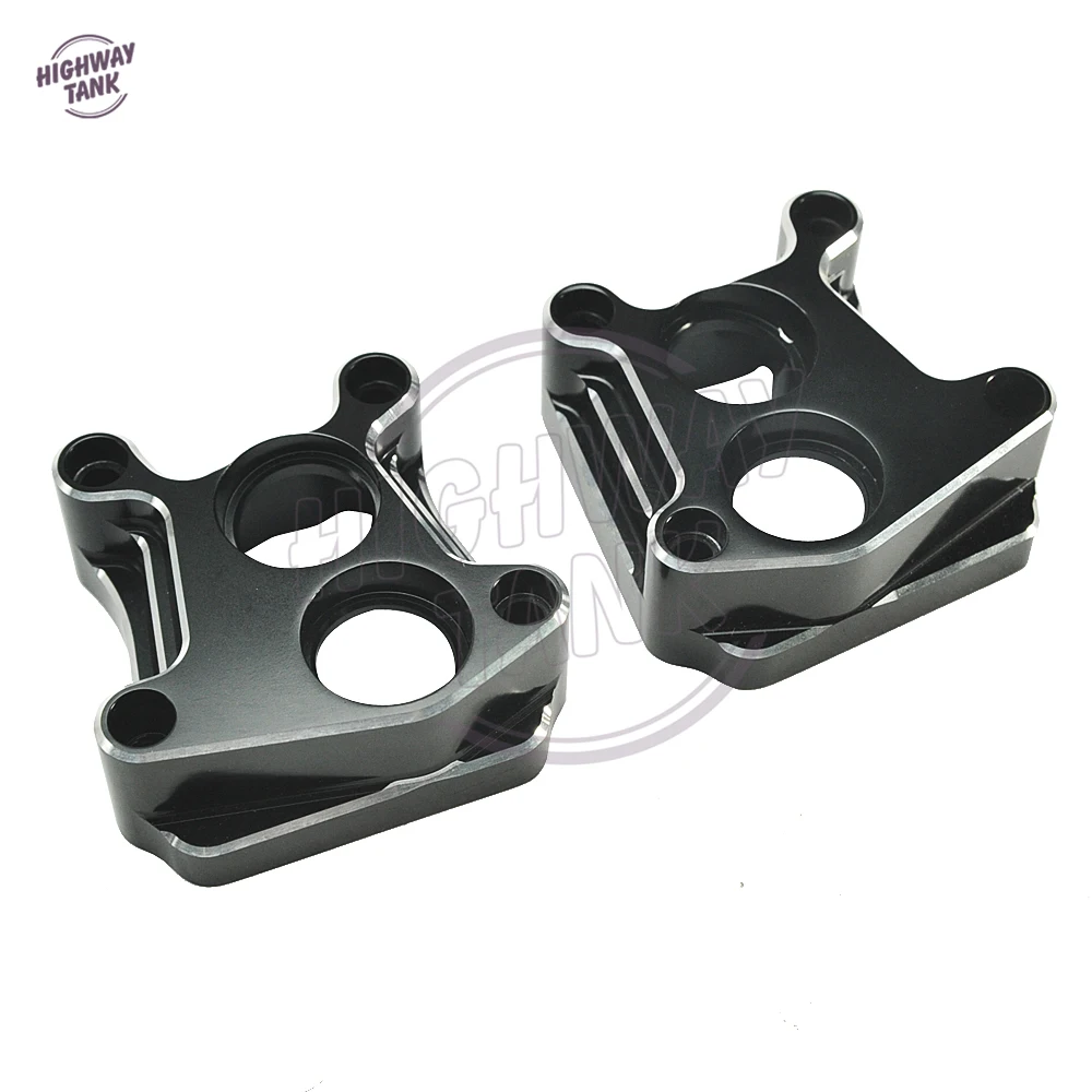  Black CNC Aluminum Cut Motorcycle Front Rear Pushrod Lifter Cover Case for Harley Twin Cam Fatboy E