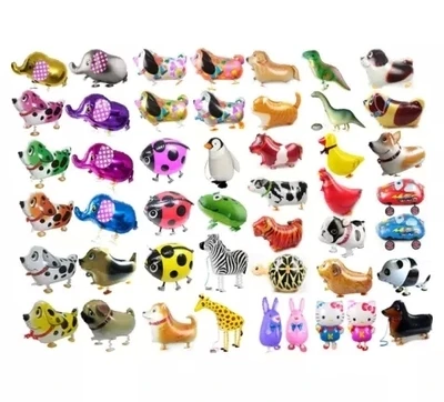 10 шт./лот, милые прогулочные воздушные шарики в виде животных с ножками на день рождения, вечерние воздушные шары в форме животных, детские игрушки