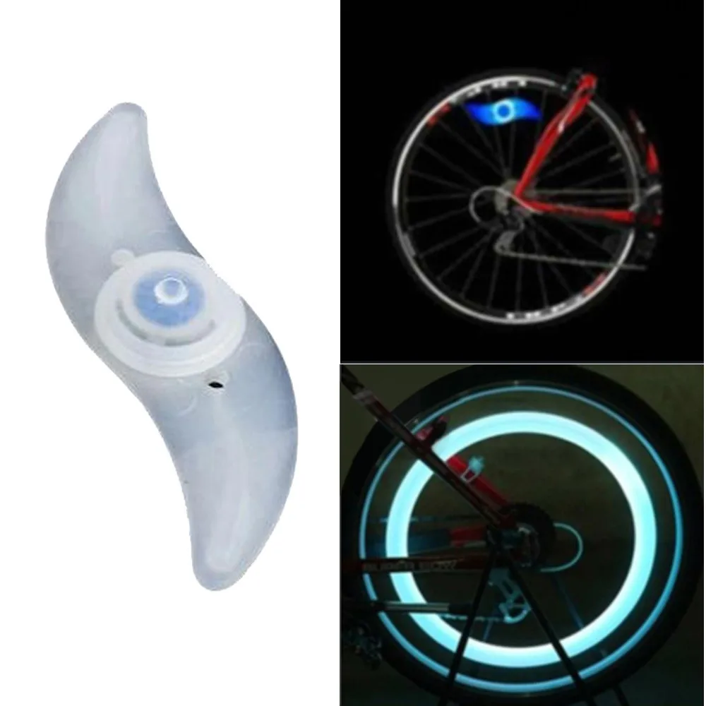Крутой велосипедный светильник, велосипедный спиц, провод, шина, колесо, светодиодный яркий фонарь, 3 режима, водонепроницаемый, для профессионального катания на колесах 20 - Цвет: Blue