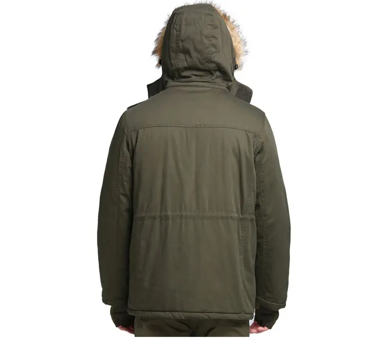 Зимняя мужская куртка длинный меховой капюшон воротник размера плюс Толстая Военная армейская зеленая куртка с капюшоном пальто Мужская парка пальто большой 4XL