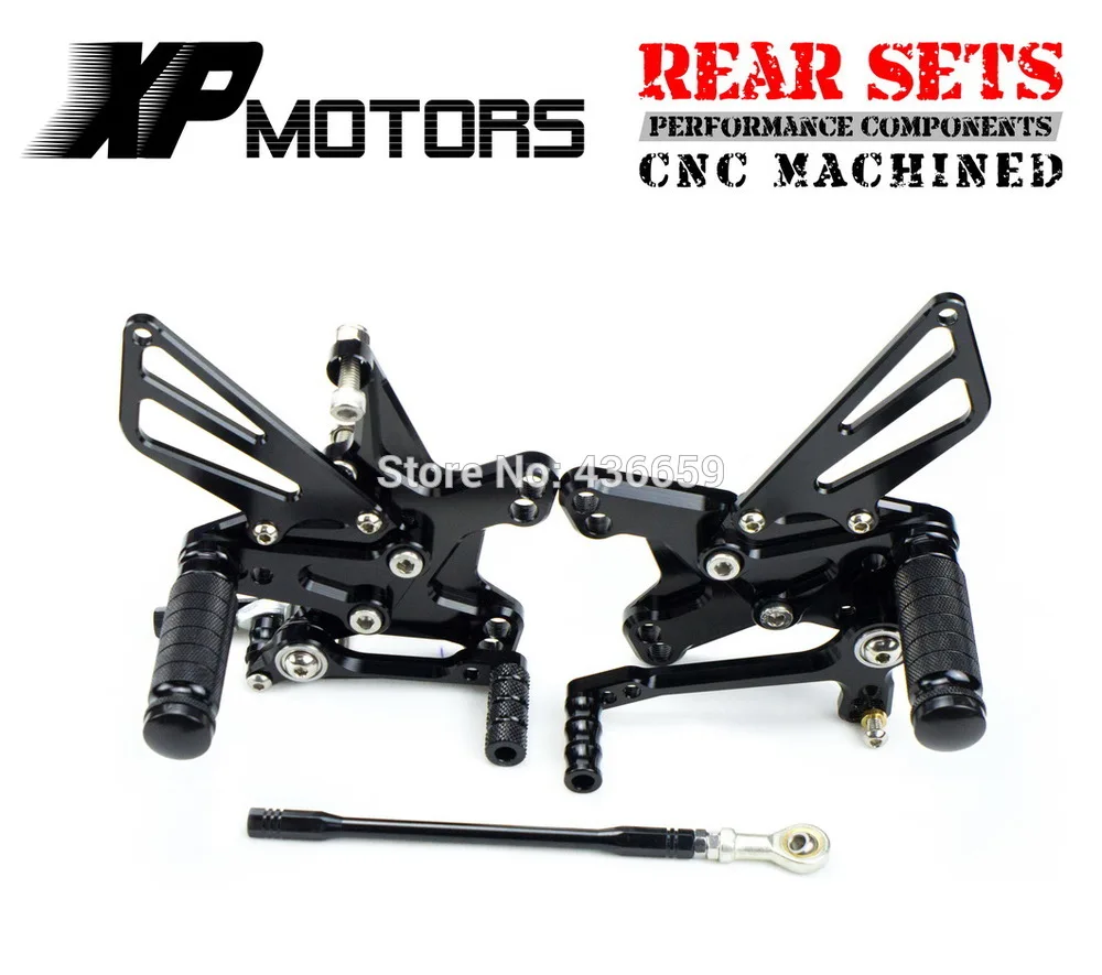 

Adjustable Foot Peg CNC Racing Rearset Rear Sets For Kawasaki Ninja ZX-10R 2011 2012 2013 2014 Black