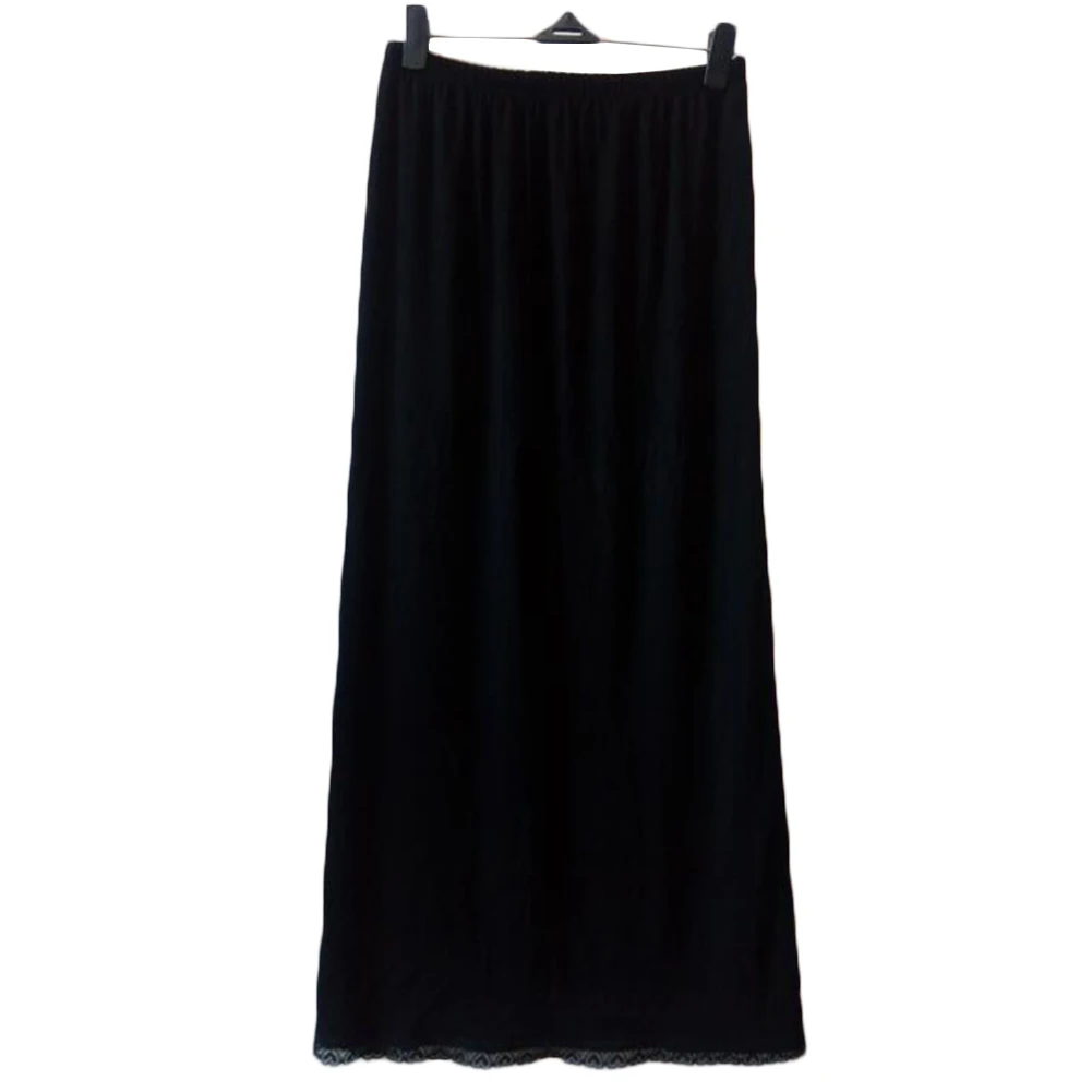 Женские трусики, Нижняя юбка с эластичной резинкой на талии, детская юбка, сексуальное женское белье, черный, телесный, Новинка - Цвет: Black L