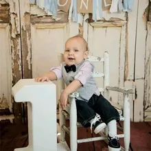 Изготовленный На Заказ светильник синий один баннер ребенок мальчик стульчик для кормления Бантинг принц первый флажок на день рождения ребенка 1-й вечерние украшения дома детская гирлянда