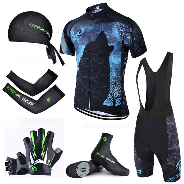 Pro X-Tiger летний комплект для велоспорта! Велоспорт Джерси Набор шорты рукав гоночный велосипед одежда гоночная велосипедная одежда