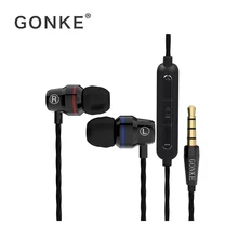 

GONKE BM01 Earphone For phone MP3 mp4 Noise Isolating Stereo Sport In Ear Earbud Reflective Fiber Cloth Line Earphone Headset