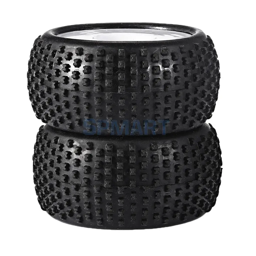 2pcs 1/16 Rally Tires Buggy Truck Tyres Wheel for HPI HSP Hobao Savage ZDRacing LRP Wltoy RC Cars