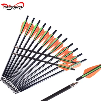 

12 PCS Crossbow Bolts 13" Hunting Archery Fiberglass Arrows