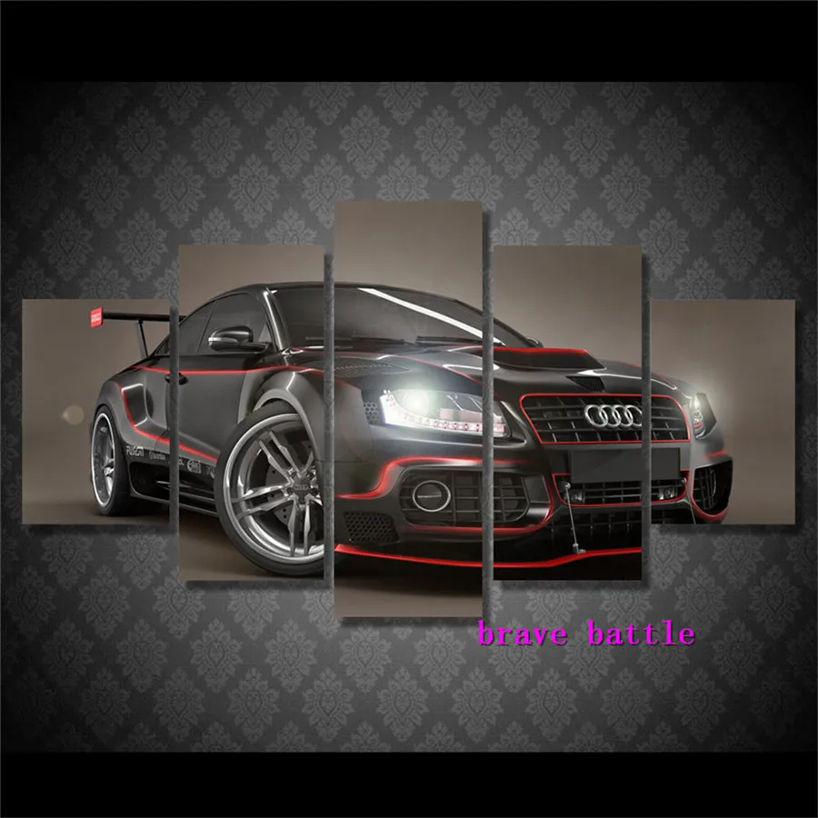 Audi Спортивная Картина на холсте для автомобиля домашний декор гостиной