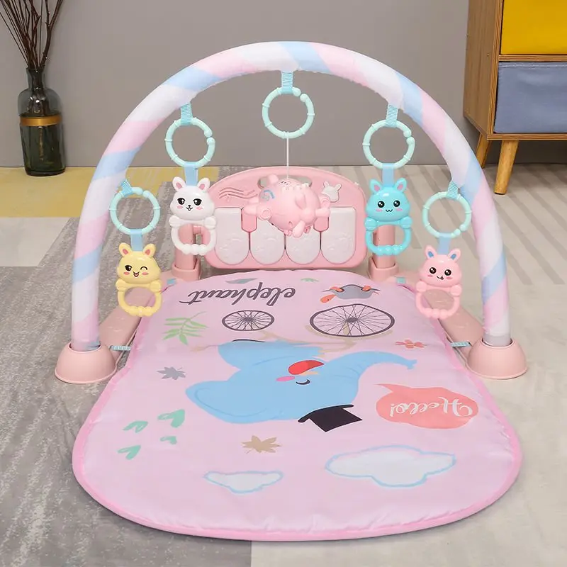  Baby Play Mat Gym Toys Game Carpet 0-24 Months Soft Lighting Rattles Children's Music Mat Infant Cr