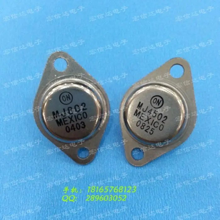 Free shipping MJ802 MJ4502 TO 3 NPN bipolar transistor gold seal new ...