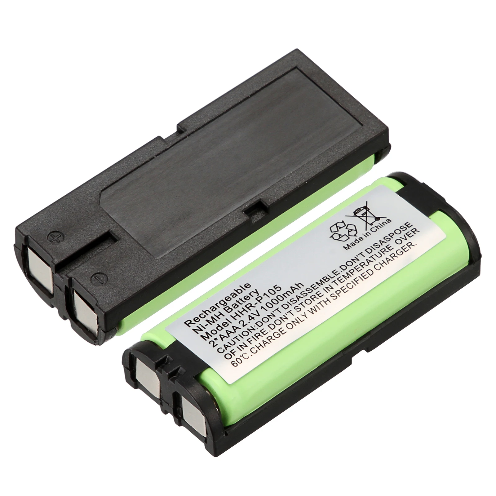 2 шт 2,4 V 1100mAh 2* AAA перезаряжаемые ni-mh батареи для домашнего телефона Panasonic HHR-P105 P105 HHRP105A KX242