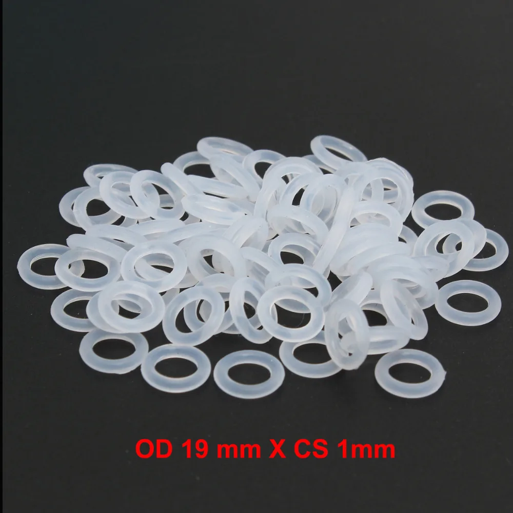 OD19mm x CS1mm VMQ PVMQ SILICONE Rubber Seal O Shape Ring O ringo ring