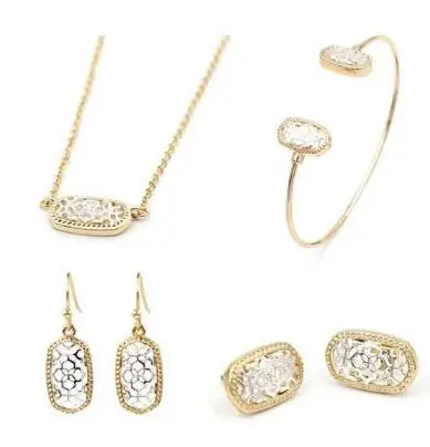 

Fashion Cute Combine Colors Small Oval Shape Light Weight Drop Earrings