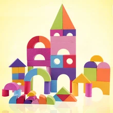 50 pcs Children Building Brick Block Foam Construction Soft Toy Kids Intelligence Exercise Gift for girl