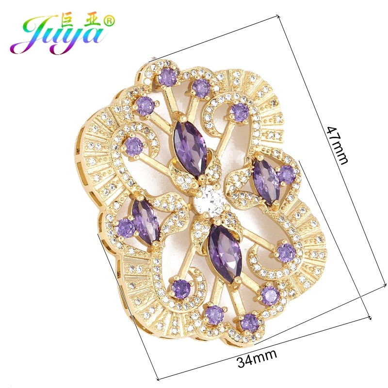 Компоненты ювелирных изделий Juya Beadwork плавающий Соединитель с цветочным узором
