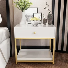 Белый черный Современный Железный Золотой тумбочка кофе диван конец прикроватный столик мебель для дома постельный шкаф спальня