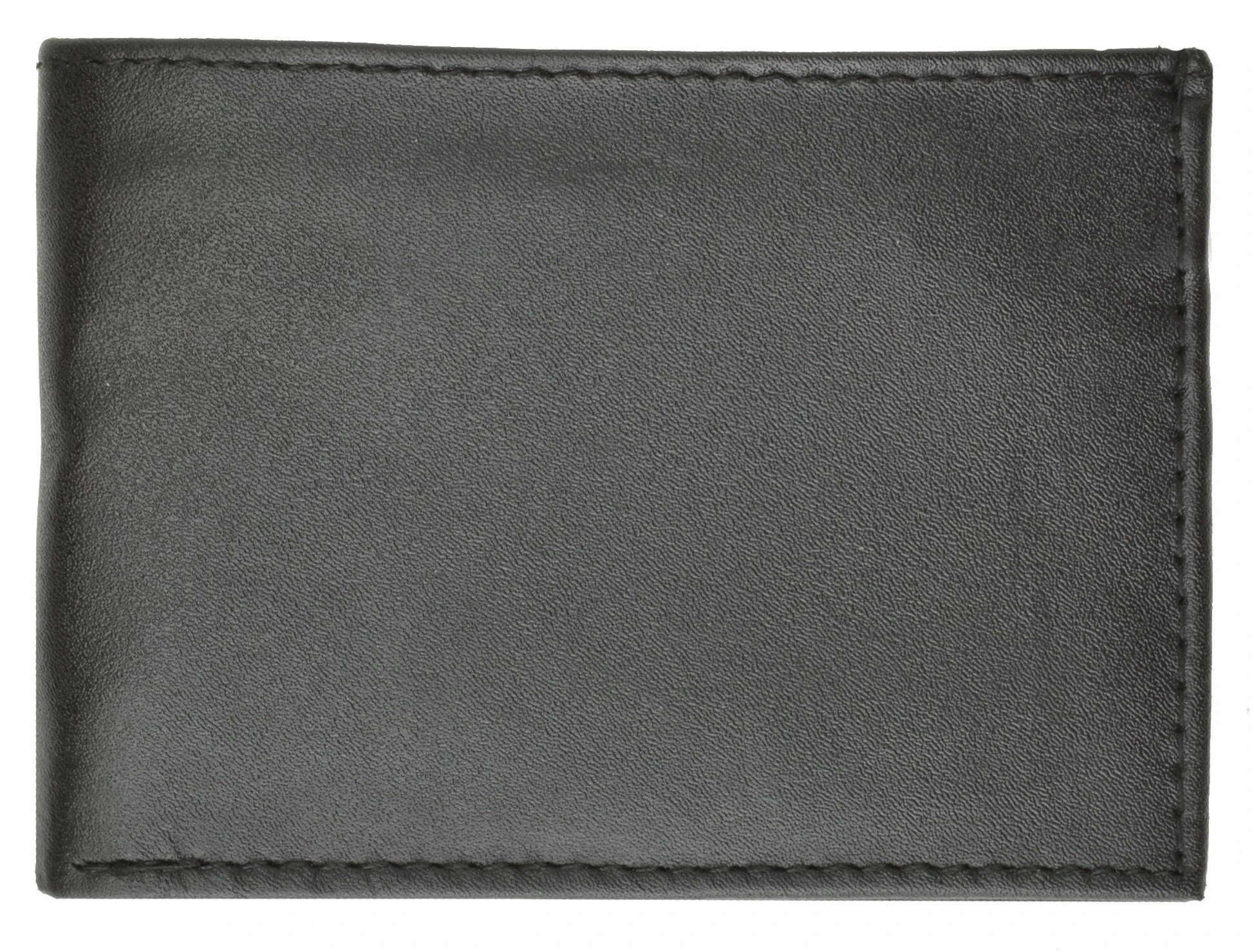 Genuine Leather Simple Bifold ID Card Holder Mens Wallet 1160 (3)