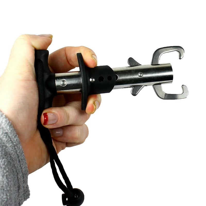 

Outdoor Accessories One-Hand Operating Fish Lip Gripper Grabber Holder Fishing Grip T Style Handle Design Fish Controller