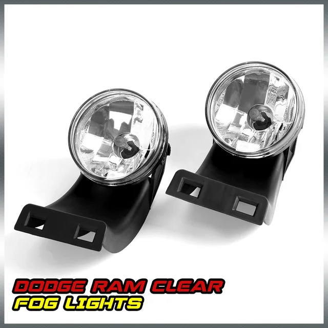 Free Shipping For 1994 2001 Dodge Ram 1500 2500 3500 Clear Front Free Shipping For 1994 2001 Dodge Ram 1500 2500 3500 Clear Front Per Fog Light Lamps