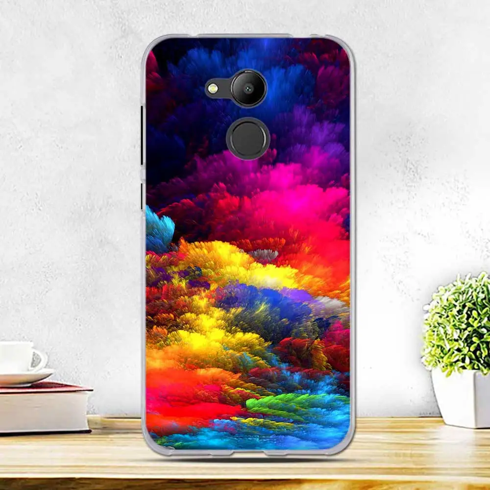 Чехол для Huawei Honor 6C Pro чехол 5 2 дюйма мягкие ТПУ чехлы телефонов с рисунком Пейзажа