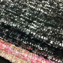 Шерстяная твидовая ткань теплая цветная тканая ткань 7 цветов на выбор цена за 1 ярд 59"