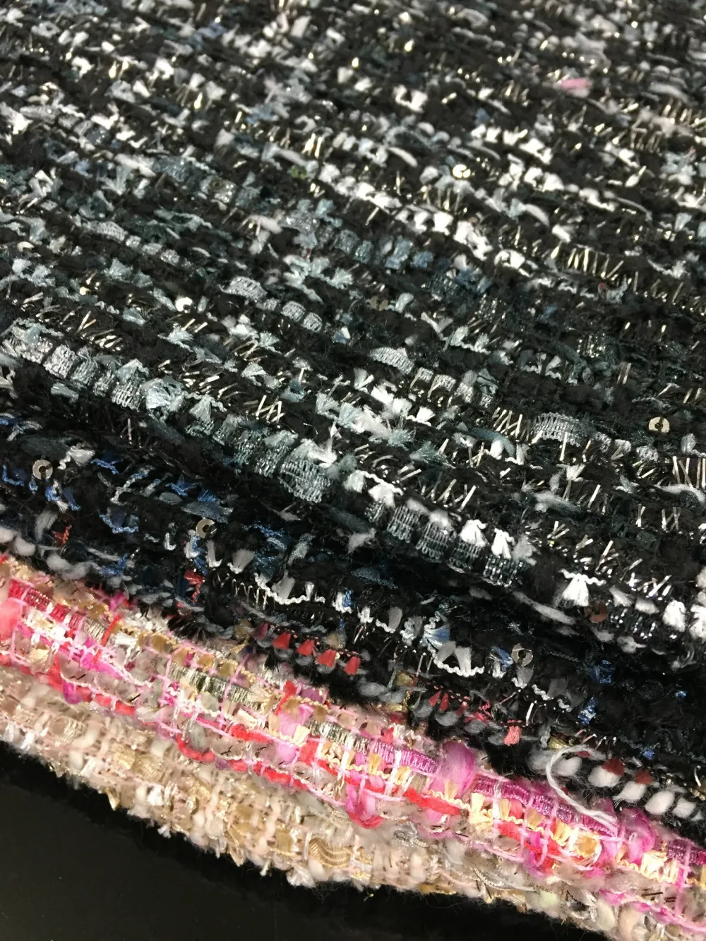 

free ship wool tweed fabric warm color weaved Needled fabrics 7 colors for choice price for 15 meters 59