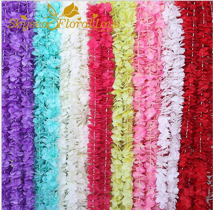 Fake flowers rattan 3.28ft artificial flowers vine home party wall