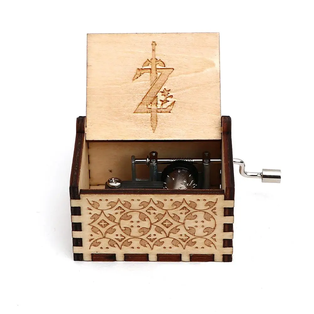 Envío Directo Caja De música De madera con manillar Zelda Caja De música Bella y Bestia regalo De navidad regalo De cumpleaños De Año Nuevo