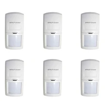 6 x Wolf-Guard Wireless PIR Motion Sensor Detector Alarm for Home Security Alarm System 3G/GSM Alarm Panel 433MHZ HW-03D