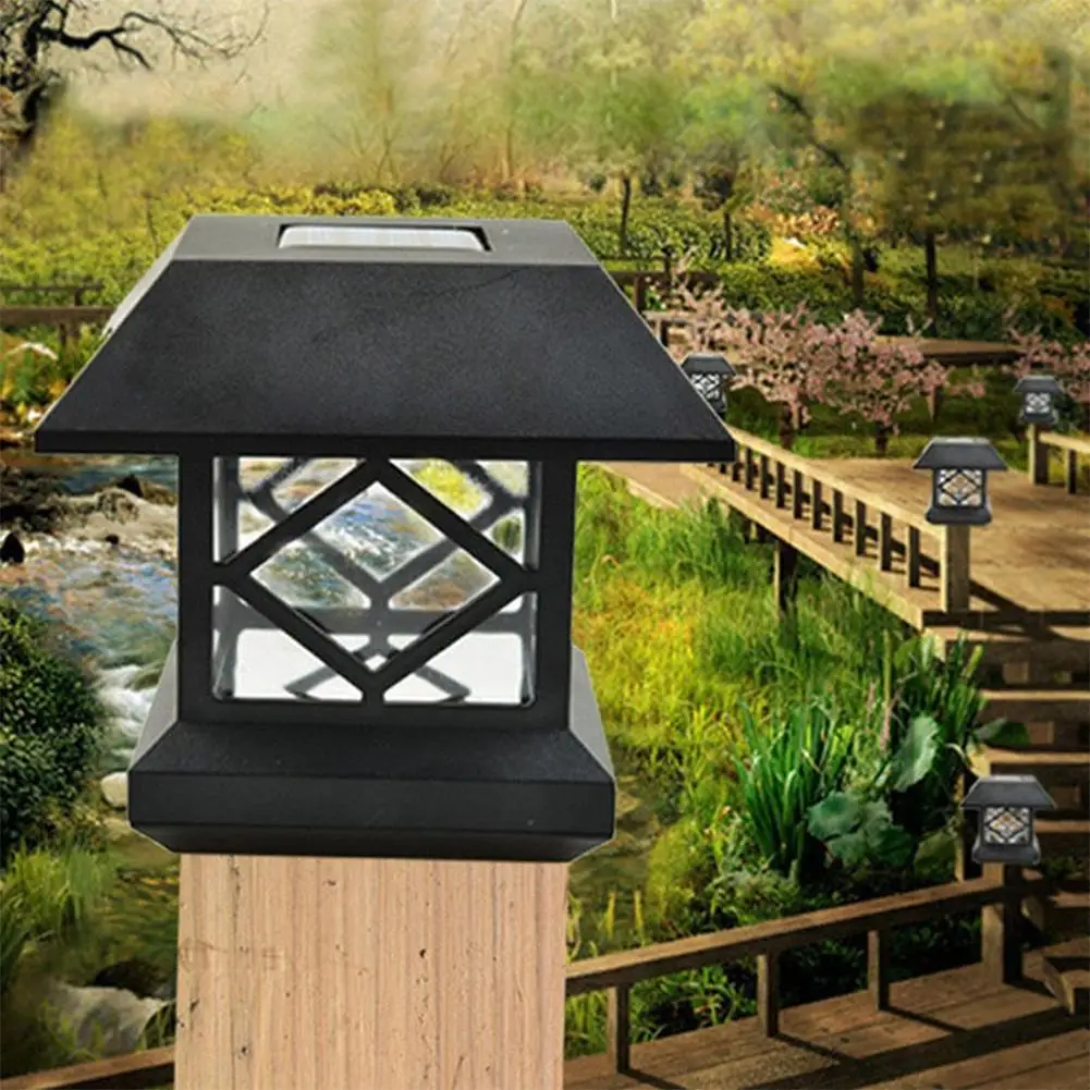 Solar Fence Post Cap Lights Outdoor Garden Solar LED Post ... Solar Fence Post Cap Lights Outdoor Garden Solar LED Post ...